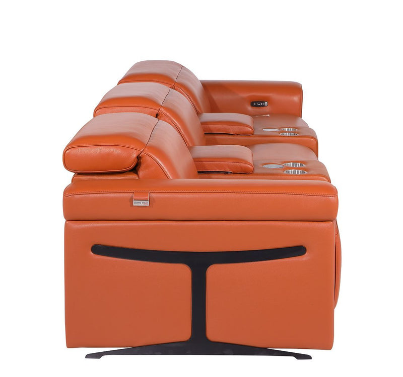 1126 - 5-Piece Modular Power Reclining Sofa In With 3 Power Recliners & Power Headrests