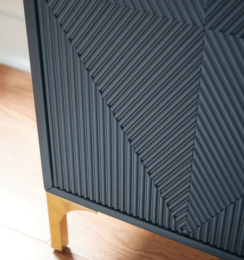 Loirwick - Accent Cabinet - Dark Blue - R&R Furniture Gallery (Fountain Valley, CA)