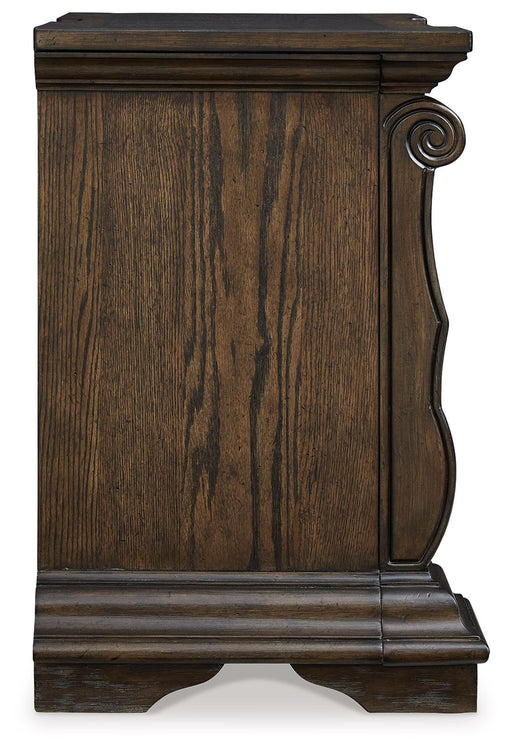 Maylee - Three Drawer Night Stand - Dark Brown - R&R Furniture Gallery (Fountain Valley, CA)