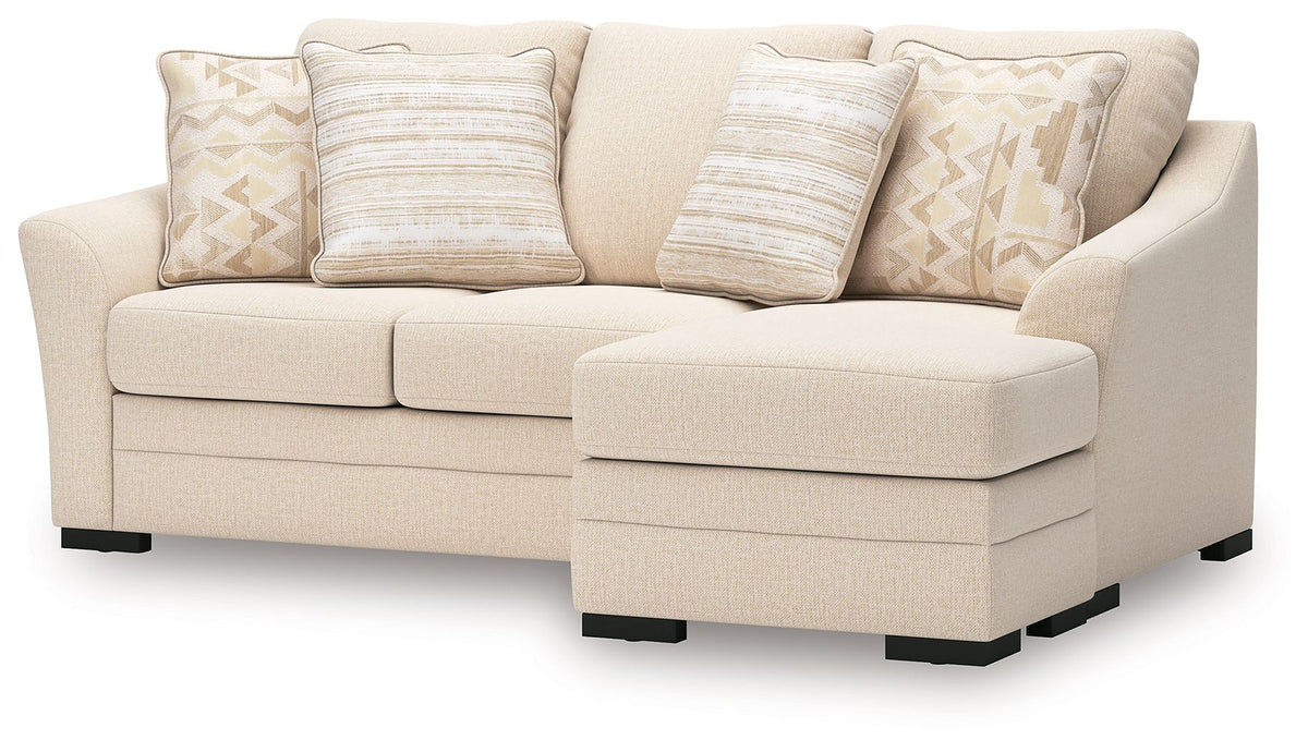 Lango - Queen Sofa Chaise Sleeper - Jute - R&R Furniture Gallery (Fountain Valley, CA)