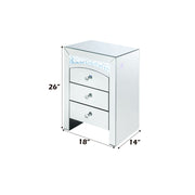 Nysa - Accent Table With LED - Mirrored & Faux Crystals - R&R Furniture Gallery (Fountain Valley, CA)