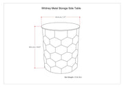 Whitney - Handcrafted Metal Storage Table - R&R Furniture Gallery (Fountain Valley, CA)
