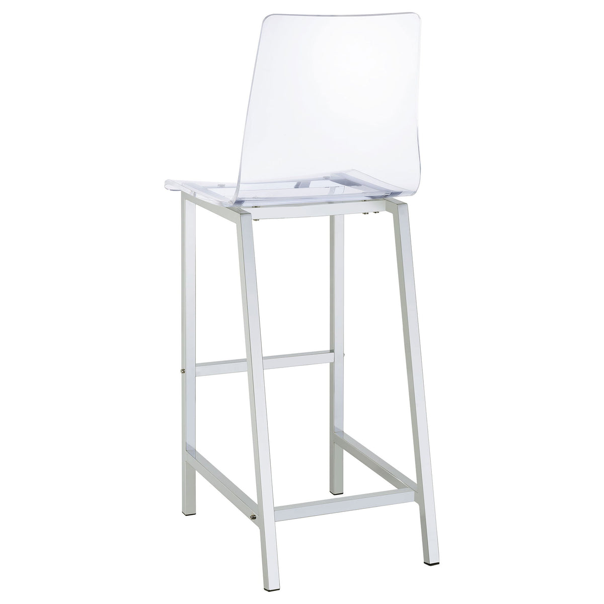 Garbo - 5 Piece Bar Set With Stools - Chrome