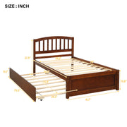 Platform Bed Wood Bed Frame With Trundle - R&R Furniture Gallery (Fountain Valley, CA)