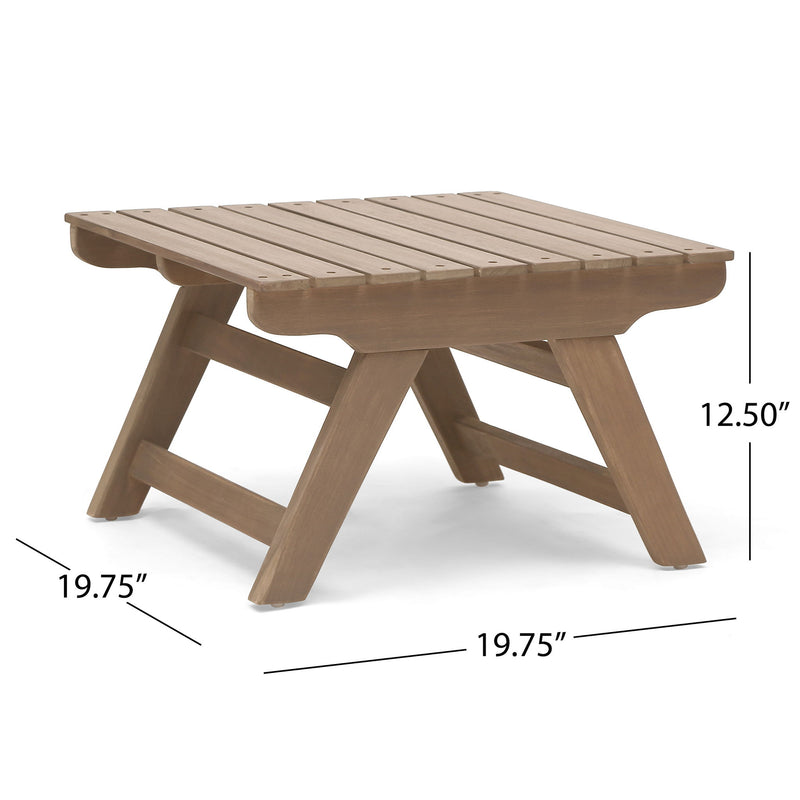 Sedona - Outdoor Side Table With Open Slat Design - R&R Furniture Gallery (Fountain Valley, CA)