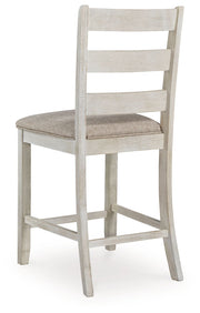 Skempton - Upholstered Barstool (Set of 2) - White - R&R Furniture Gallery (Fountain Valley, CA)