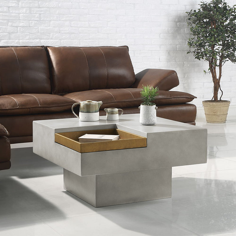 Kailano - Coffee Table - Weathered Gray - R&R Furniture Gallery (Fountain Valley, CA)