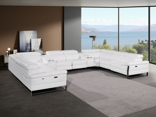 1246 - 10-Piece U-Shaped Modular Power Reclining Sectional With 4 Power Recliners And Power Headrests - R&R Furniture Gallery (Fountain Valley, CA)