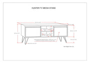 Hunter - Handcrafted TV Media Stand - R&R Furniture Gallery (Fountain Valley, CA)