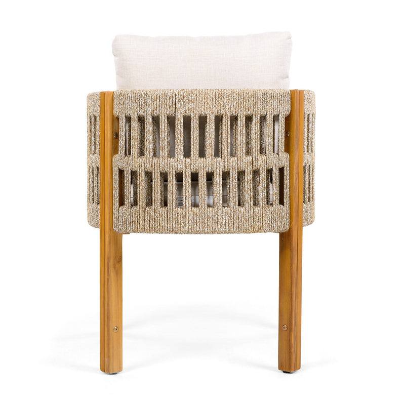Outdoor Dining Chairs With Mix Rope Handles (Set of 2) - R&R Furniture Gallery (Fountain Valley, CA)