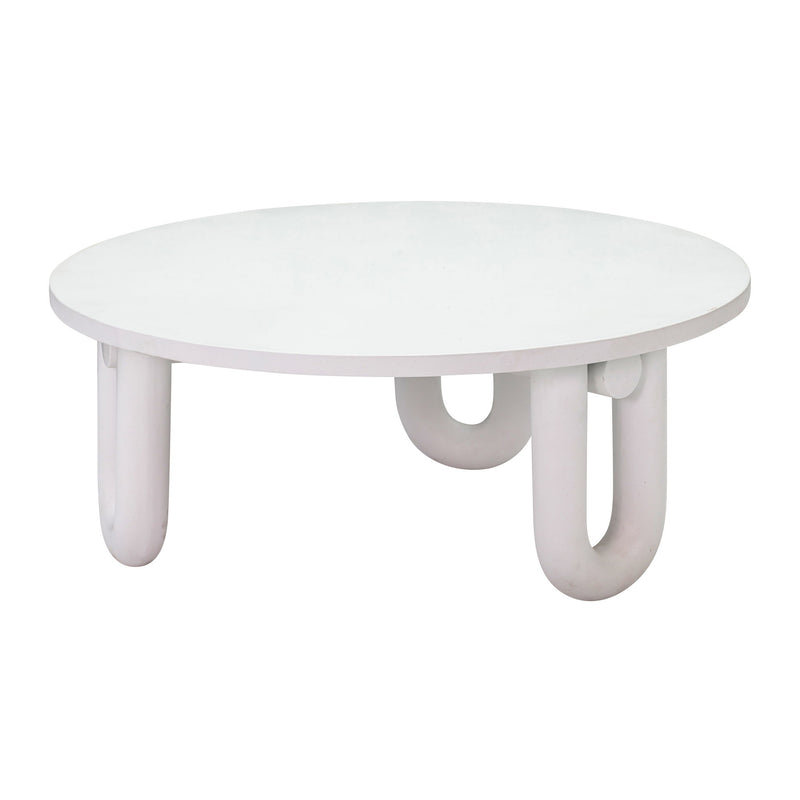 Tildy - Concrete Coffee Table - White - R&R Furniture Gallery (Fountain Valley, CA)