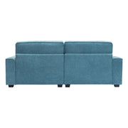 Modern Fabric Sofa With Cushions, Sleek Arm Design - R&R Furniture Gallery (Fountain Valley, CA)