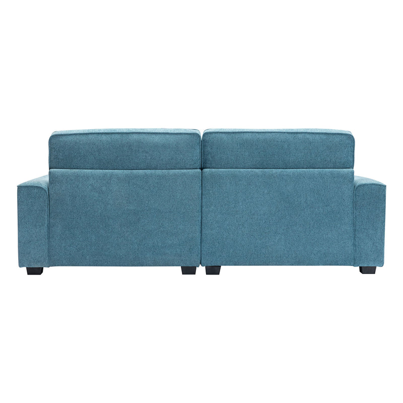 Modern Fabric Sofa With Cushions, Sleek Arm Design - R&R Furniture Gallery (Fountain Valley, CA)