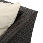 Antibes - 4 Pieces Wicker Chat Set - Brown / Beige - R&R Furniture Gallery (Fountain Valley, CA)