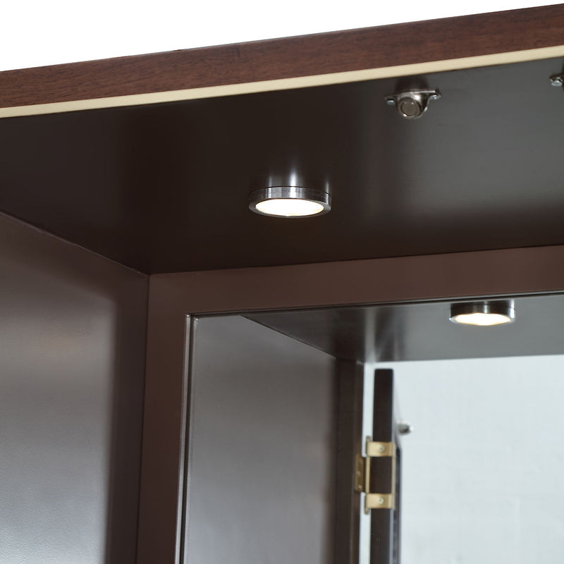 Houston - Display Cabinet - Walnut - R&R Furniture Gallery (Fountain Valley, CA)