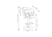 Lowell - Multi-Functional Adjustable Swivel Bar Stool - R&R Furniture Gallery (Fountain Valley, CA)