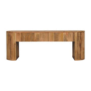 Soba - Straight Media Unit - Oak - R&R Furniture Gallery (Fountain Valley, CA)