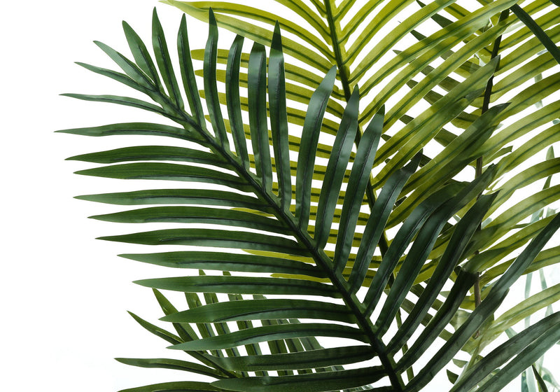 57" Tall, Artificial Plant, Palm Tree, Indoor, Faux, Fake, Floor, Greenery, Potted, Real Touch, Decorative - Green / Black - R&R Furniture Gallery (Fountain Valley, CA)