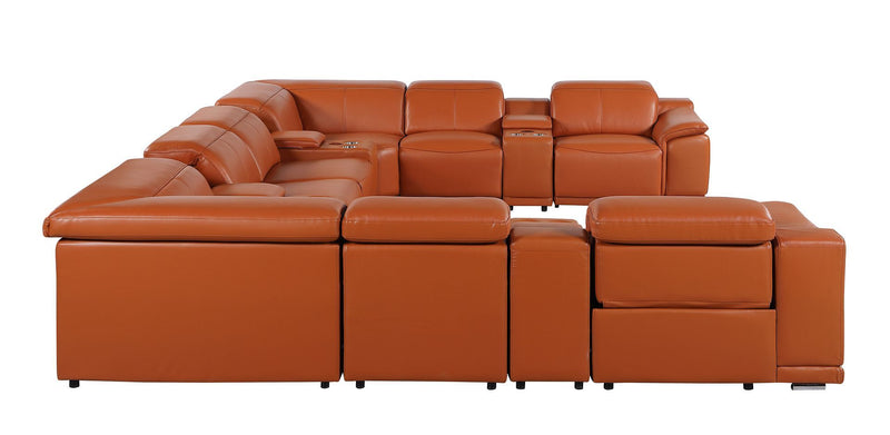 9762 - 12-Piece U-Shaped Sectional Sofa With 4 Power Recliners