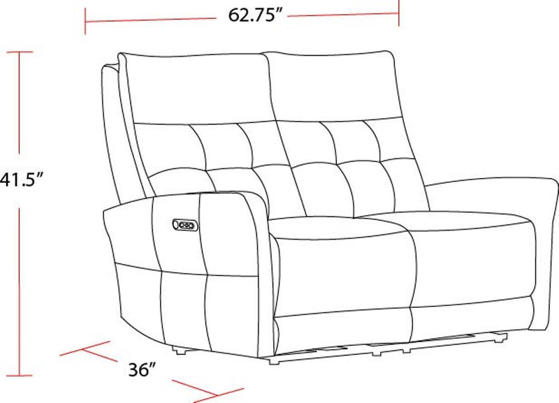 Gershwin - Zero Gravity Power Reclining Loveseat - Lucca Butterscotch