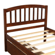 Wood platform storage bed frame with two drawers and headboard, featuring a sturdy design by DreamHaus.