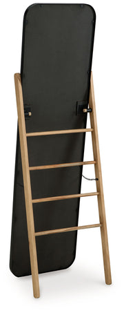 Bronick - Floor Mirror - Black / Brown - R&R Furniture Gallery (Fountain Valley, CA)