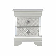 Glory Furniture Verona accent nightstand with a dark wood finish, single drawer, and sleek modern design.