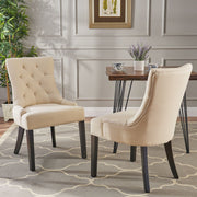 Cheney - Contemporary Dining Chair Tufted Upholstery (Set of 2) - R&R Furniture Gallery (Fountain Valley, CA)