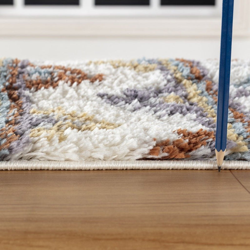 Loft Shag - 5' 3" X 7' Shaggy Area Rug - Multi - Polypropylene - R&R Furniture Gallery (Fountain Valley, CA)