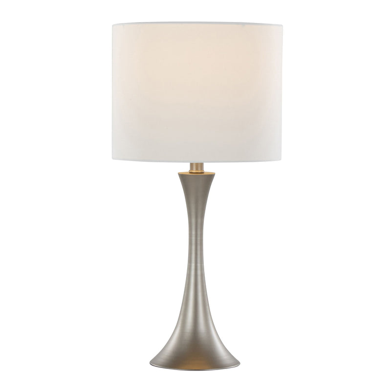Pair of Lumi Source Lenuxe contemporary modern table lamps with sleek minimalist design, set of two, featuring smooth surfaces and warm lighting