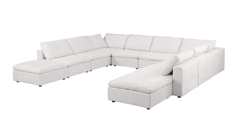 1100 - 10-Piece U-Shaped Sectional In Italian Fabric