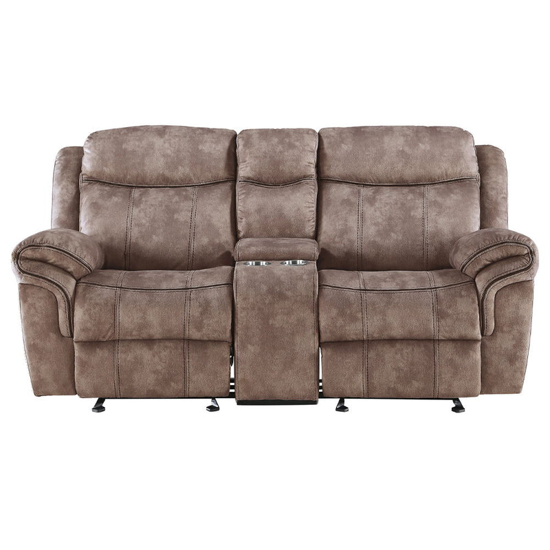Zubaida - Loveseat w/USB Dock & Console (Glider & Motion) - R&R Furniture Gallery (Fountain Valley, CA)