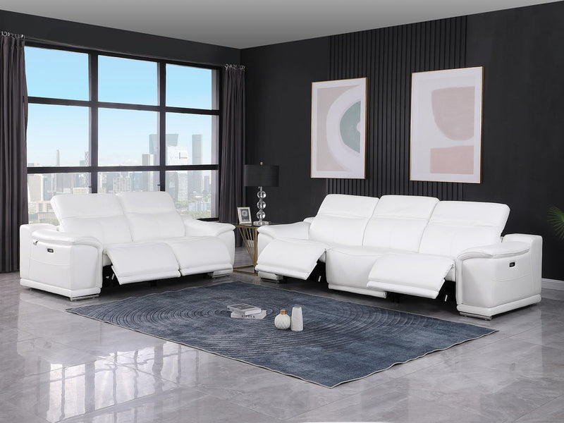 9762 - 5-Piece Modular Power Reclining Sofa And Loveseat Set With 5 Power Recliners In