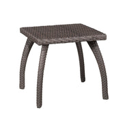 Luminant - Outdoor Side Table With Iron Frame - Brown - R&R Furniture Gallery (Fountain Valley, CA)