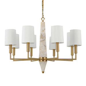 Gathering - 8 Light Chandelier - Brass