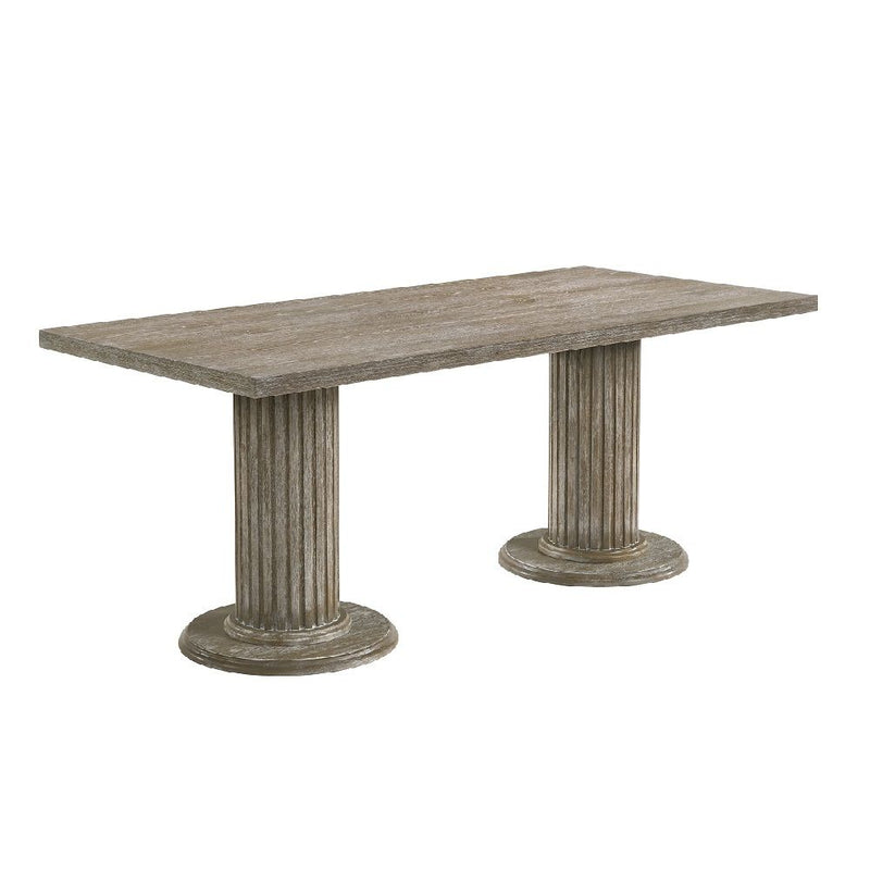 Gabrian - 31" Dining Table - Reclaimed Gray - R&R Furniture Gallery (Fountain Valley, CA)