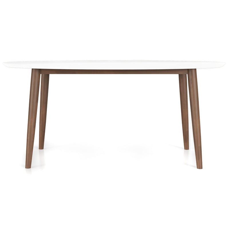 Ada - Mid-Century Modern Style Oval Dining Table - R&R Furniture Gallery (Fountain Valley, CA)