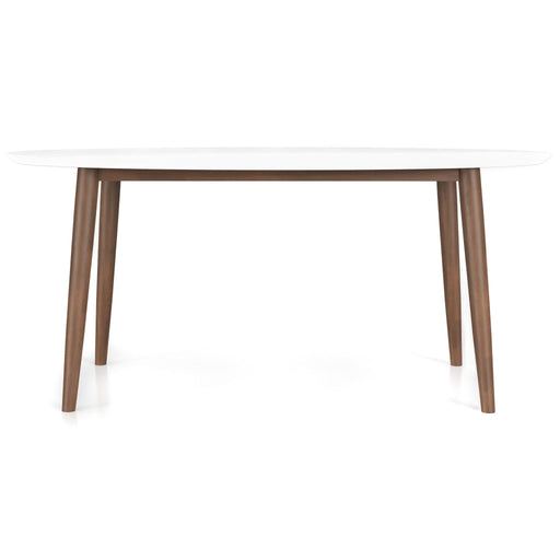 Ada - Mid-Century Modern Style Oval Dining Table - R&R Furniture Gallery (Fountain Valley, CA)