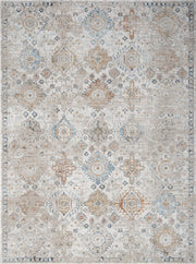 Noble - 5'3" X 7'3" Area Rug Polyester - Ivory - R&R Furniture Gallery (Fountain Valley, CA)