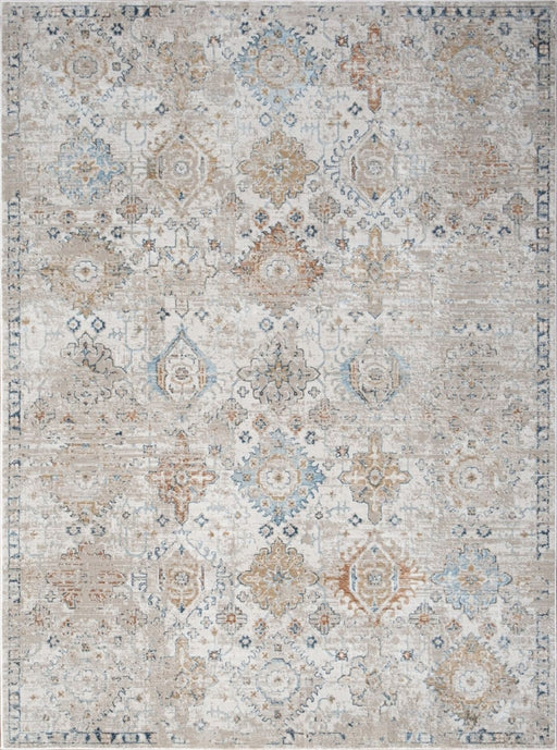 Noble - 5'3" X 7'3" Area Rug Polyester - Ivory - R&R Furniture Gallery (Fountain Valley, CA)