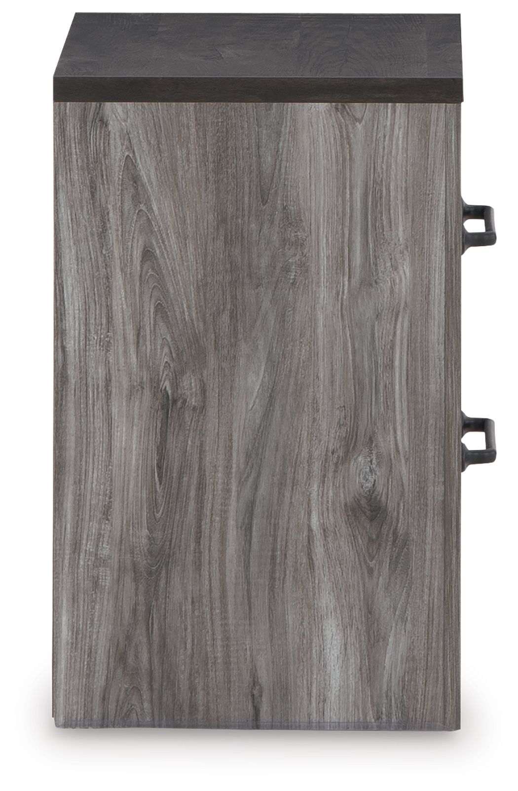 Bronyan - Two Drawer Night Stand - Dark Gray - R&R Furniture Gallery (Fountain Valley, CA)