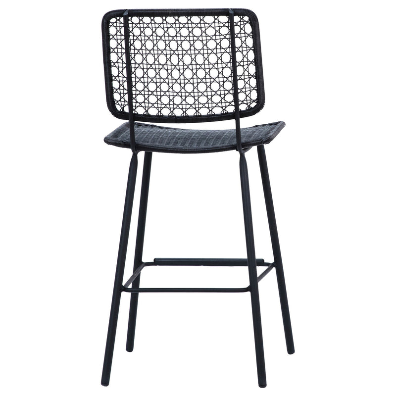 Manalo - Outdoor Counter Stool - Black And Black