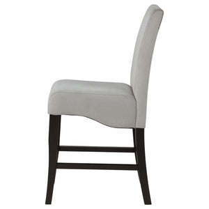 Upholstered Counter Stools (Set of 2) - Gray