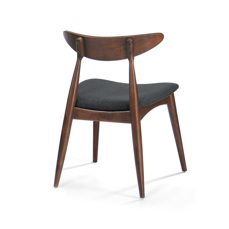 Retro Dining Chairs With Ergonomic Back (Set of 2) - R&R Furniture Gallery (Fountain Valley, CA)
