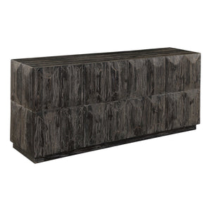 Barlas - Media Console - Black / Woodtone