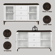 Carena - Server - White & Brown - R&R Furniture Gallery (Fountain Valley, CA)