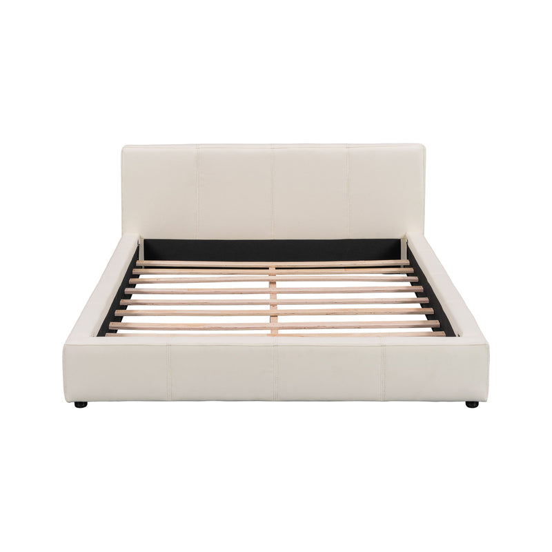 Stylish Upholstered Bed With Birch Wood Frame - R&R Furniture Gallery (Fountain Valley, CA)