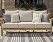Hallow Creek - Sofa With Cushion - Driftwood - R&R Furniture Gallery (Fountain Valley, CA)