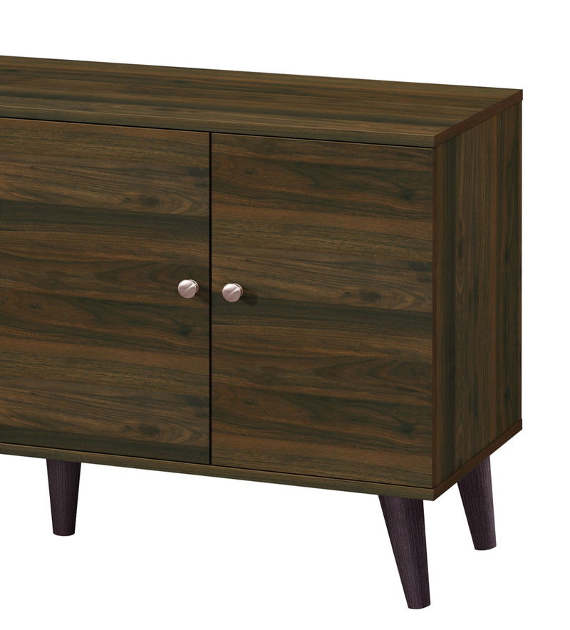 Amidon - TV Stand, With 2 Storage Shelves And 1 Cabinet - R&R Furniture Gallery (Fountain Valley, CA)