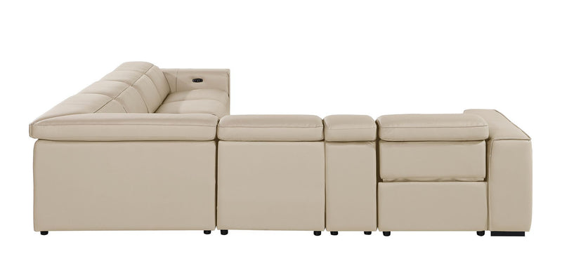 1224 - 7-Piece L-Shaped Sectional Sofa In With 3 Power Recliners & Power Headrests